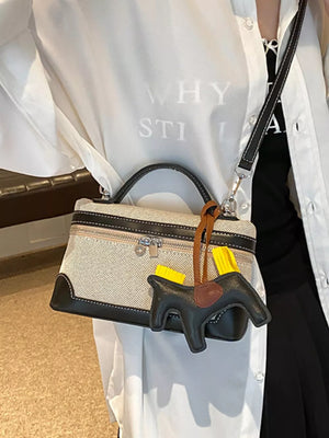 Top Handle Detachable Strap Mini Handbag option 6