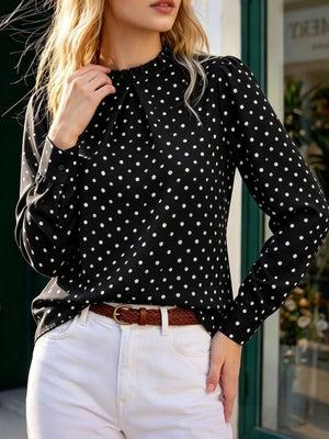 Wine Red blouse with hip-length and pullover