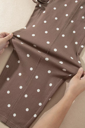 jeans in brown with pocketed and ankle-length