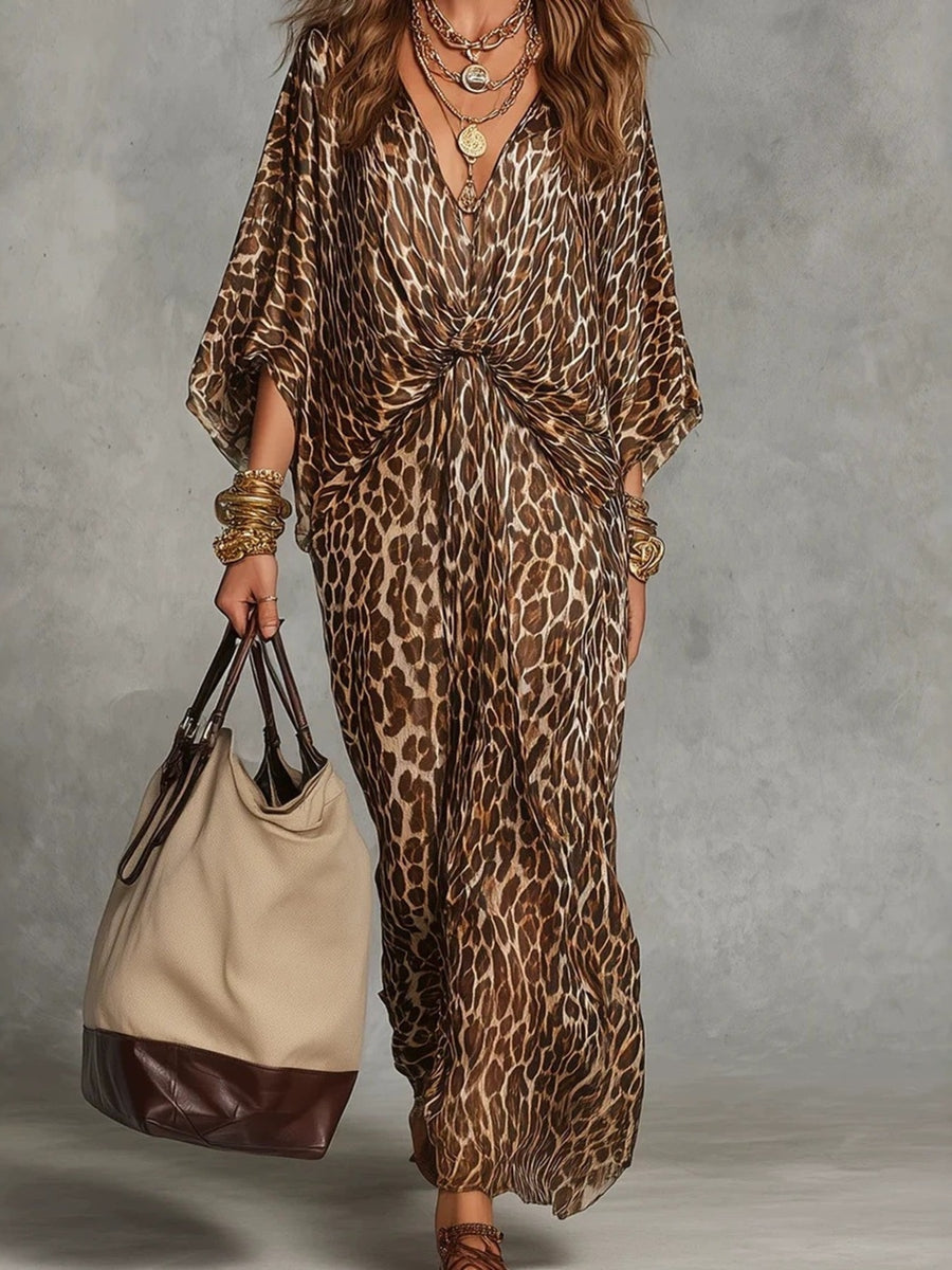 Deep Red maxi dress with maxi and pullover