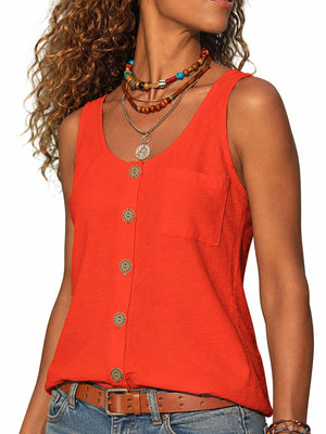 classic tank top in Grey with round neck