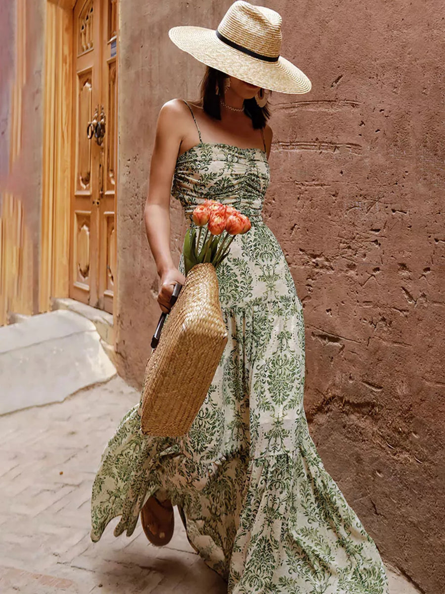 cream maxi dress with maxi and pullover