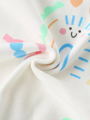 Children's Rainbow Print Short Sleeve T-shirt option 4