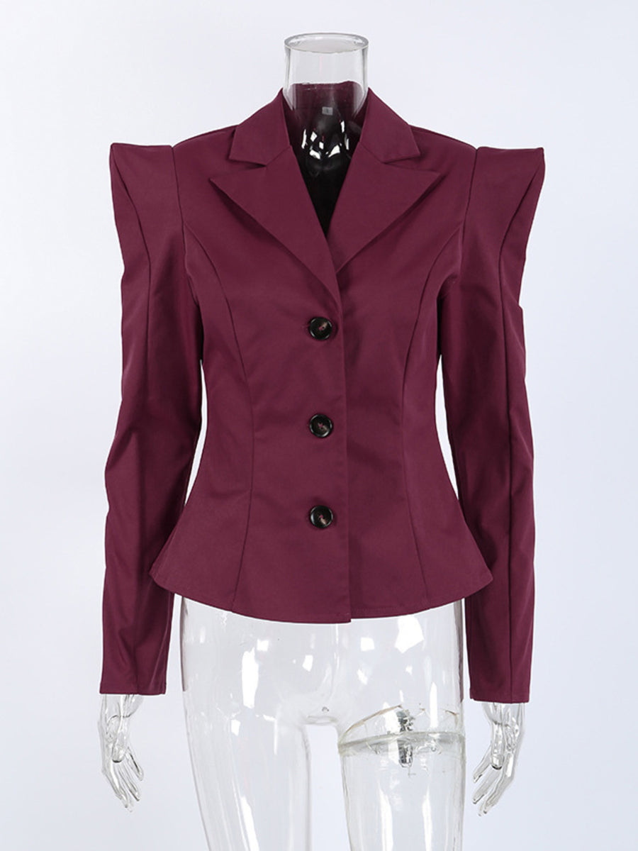 blazer in Burgundy