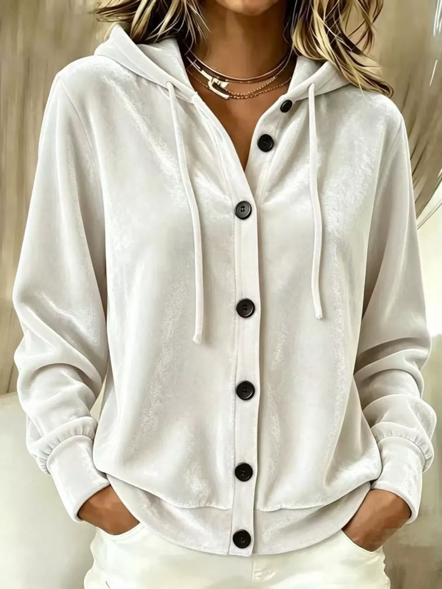100% polyester Care instructions: Machine wash cold hoodie in Burgundy with relaxed silhouette