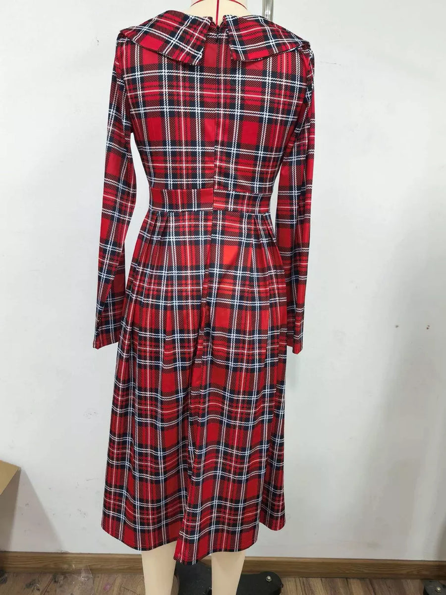 100% polyester Care instructions: Machine wash cold midi dress in white with A-line silhouette