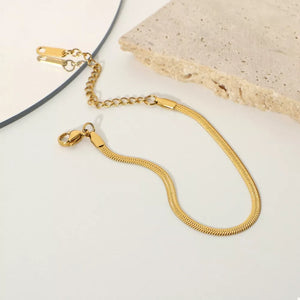 bracelet in Gold with 18K gold-plated and adjustable