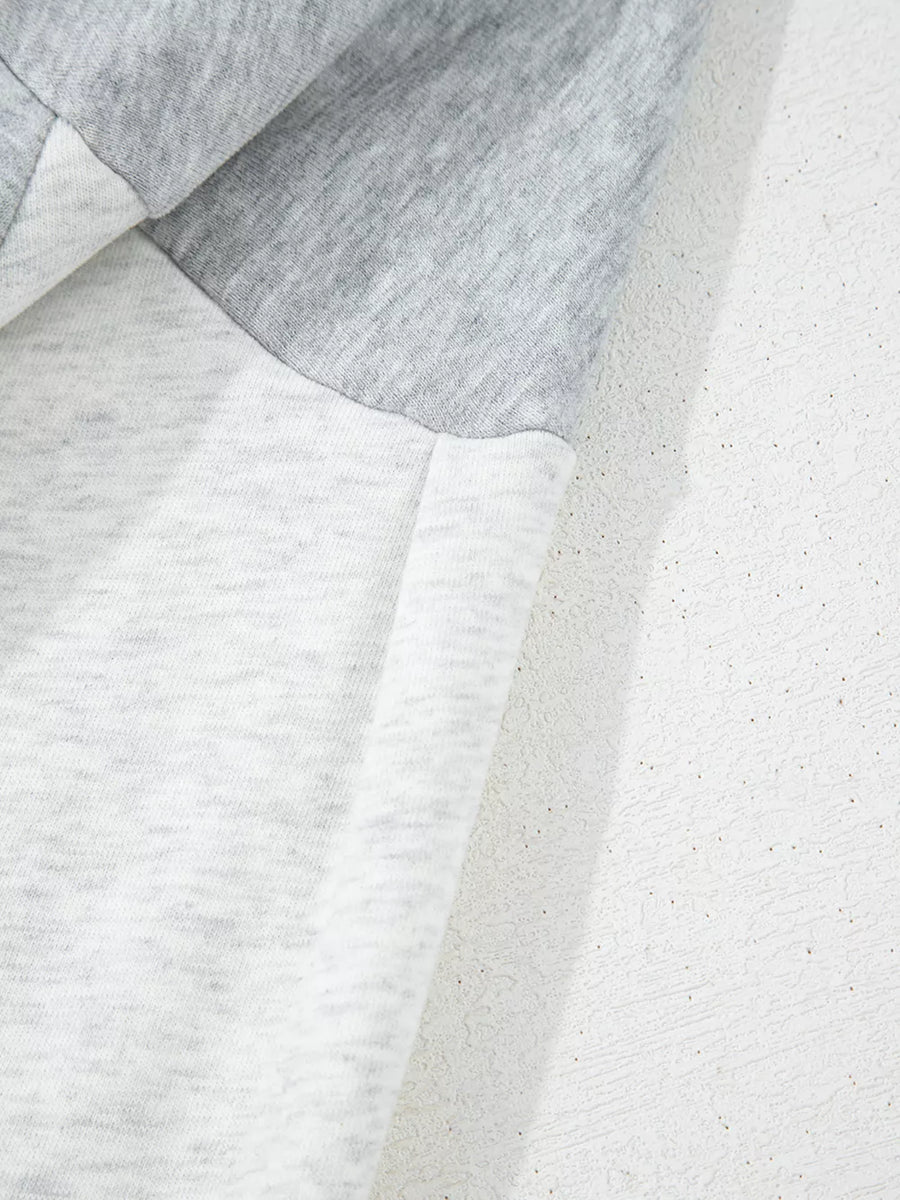 Half Zipper Collared Drop Shoulder Sweatshirt option 8