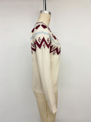 cream crewneck sweater