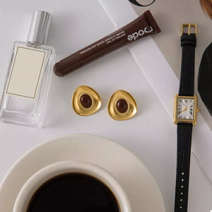 earrings in gold featuring gold-plated and regular fit