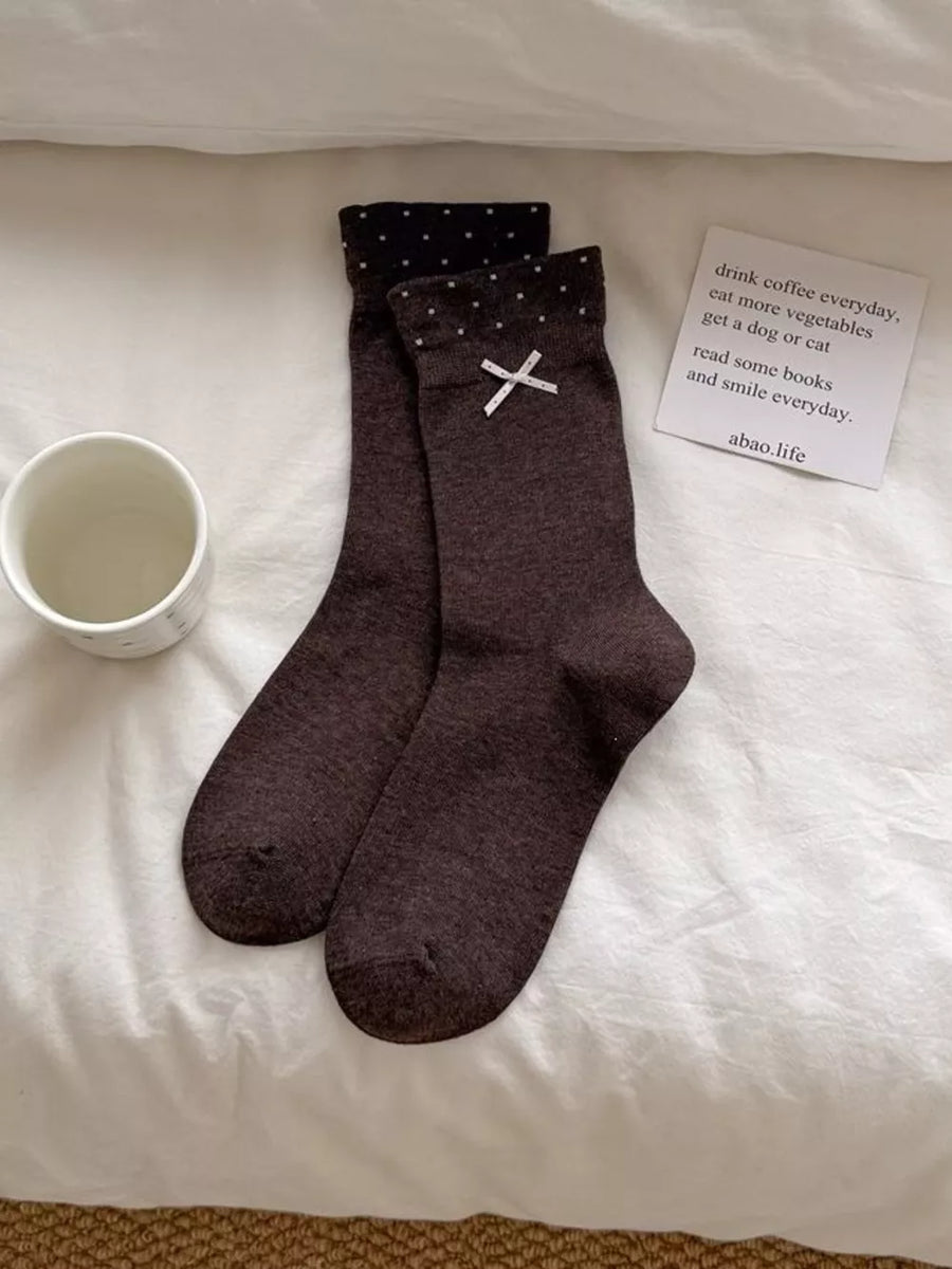 cotton Imported Size &amp socks in Gray with fitted silhouette