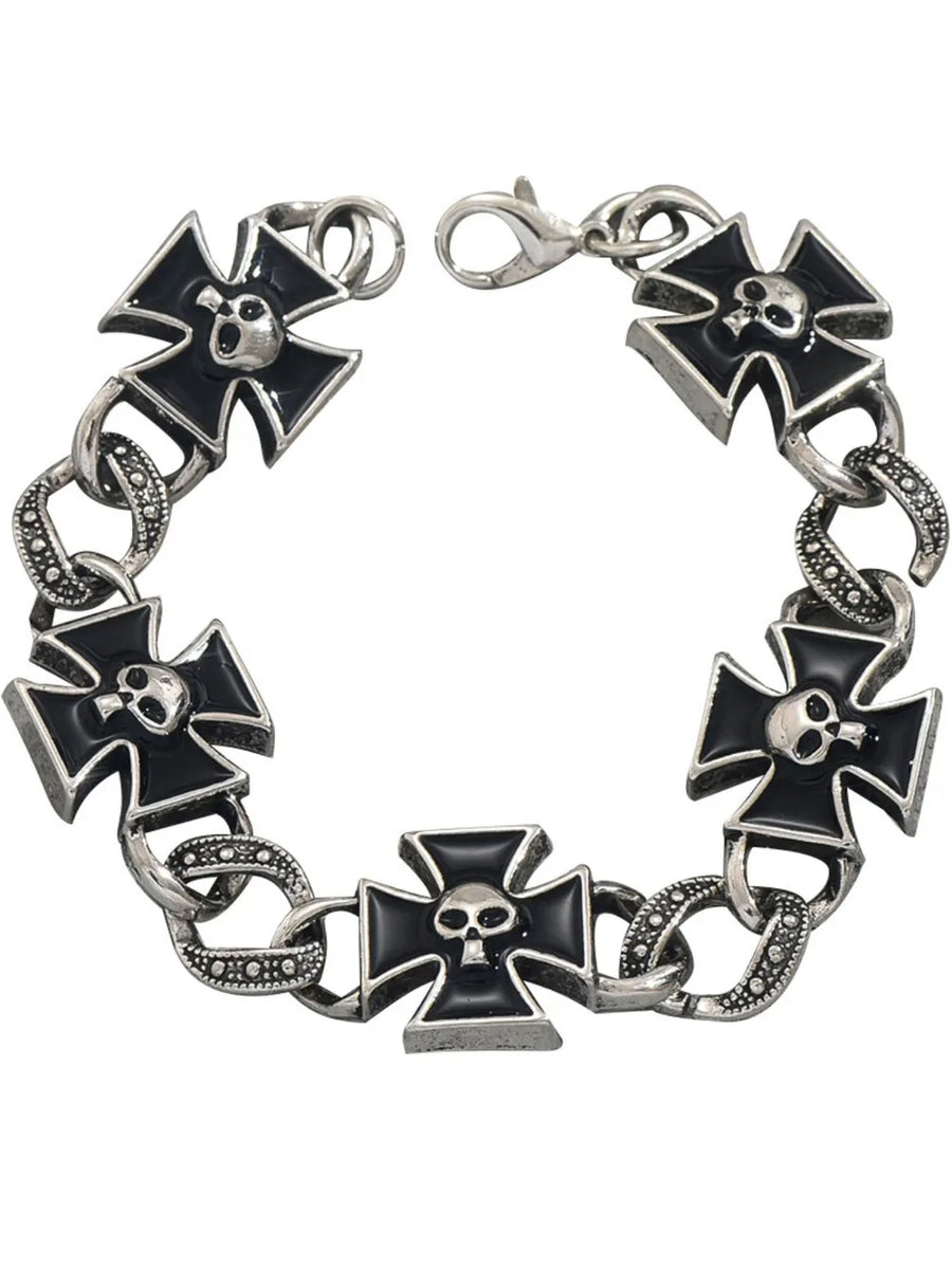 silver bracelet with wrist-length and toggle