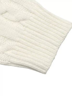Cable Knit Long Sleeve Sweater option 9