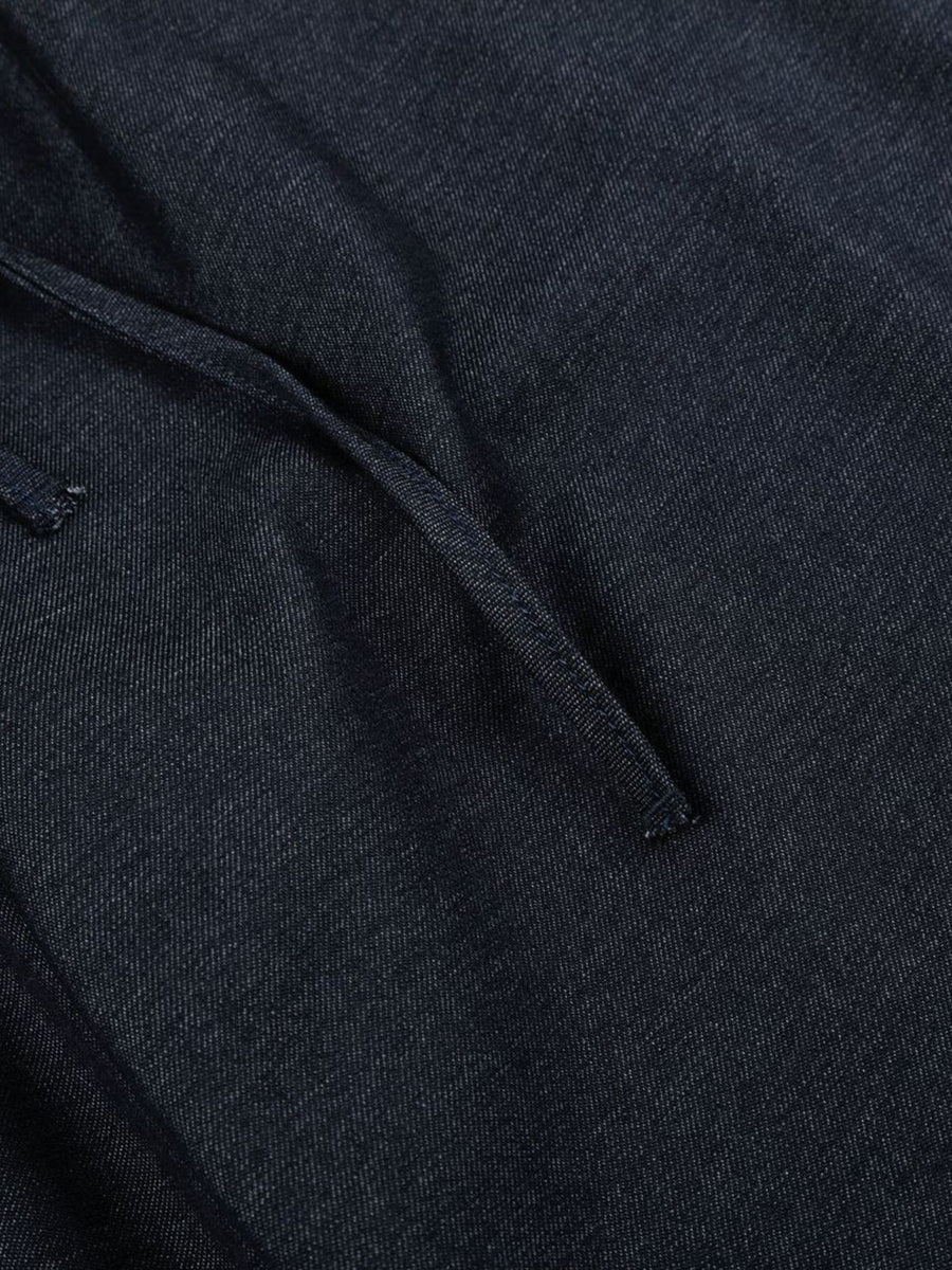 Men's Drawstring Wide-Leg Casual Sweatpants in Black with drawstring waist