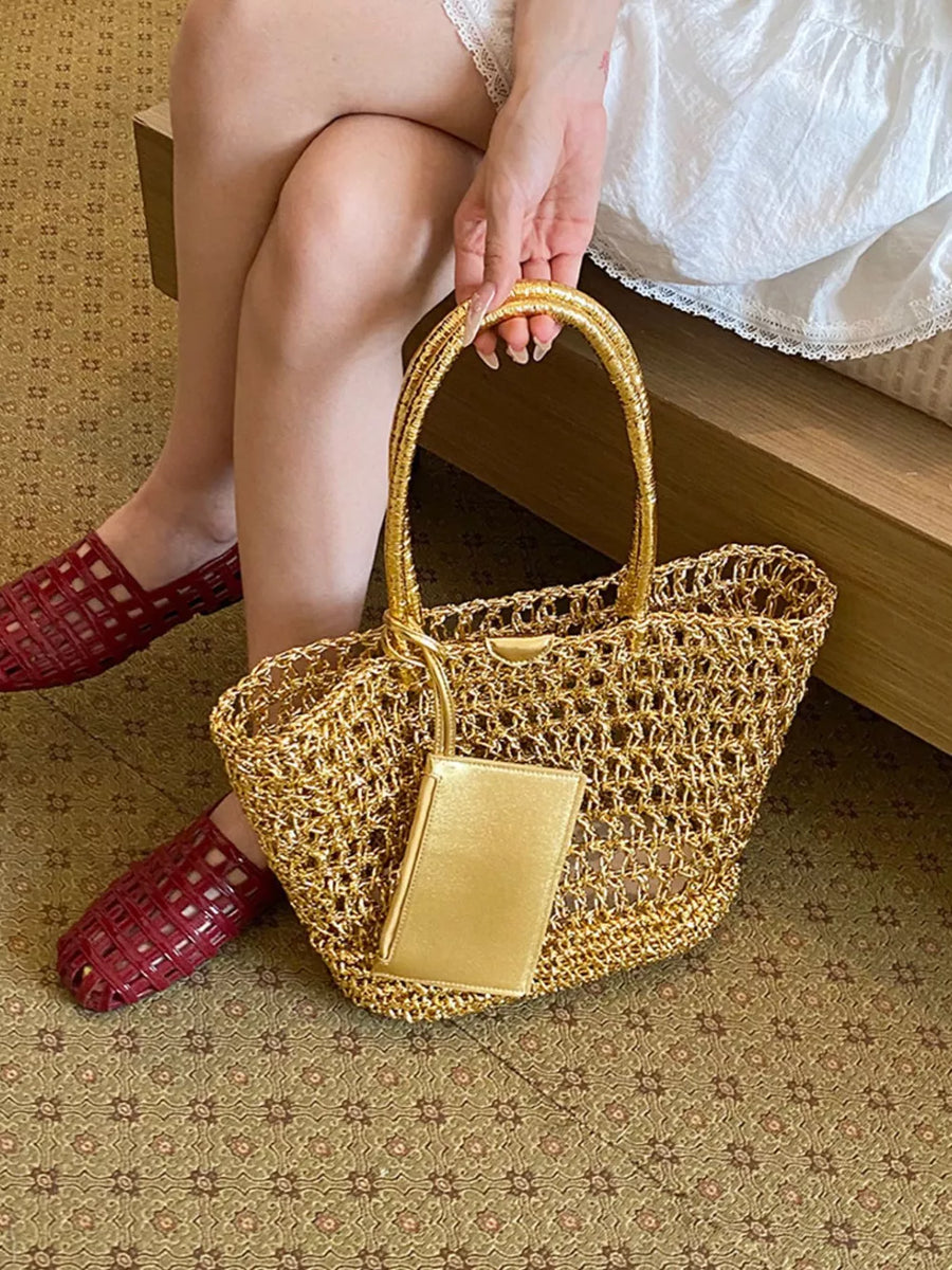 coastal tote in Gold with not applicable