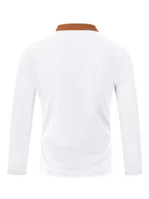 Men's Vintage Lace-up Long Sleeve Henley Plus Size option 13
