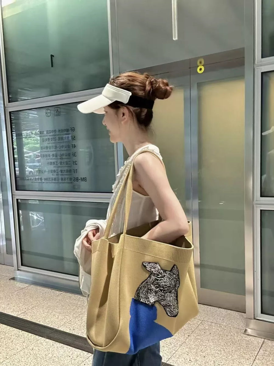 Dog Knit Shoulder Bag option 7