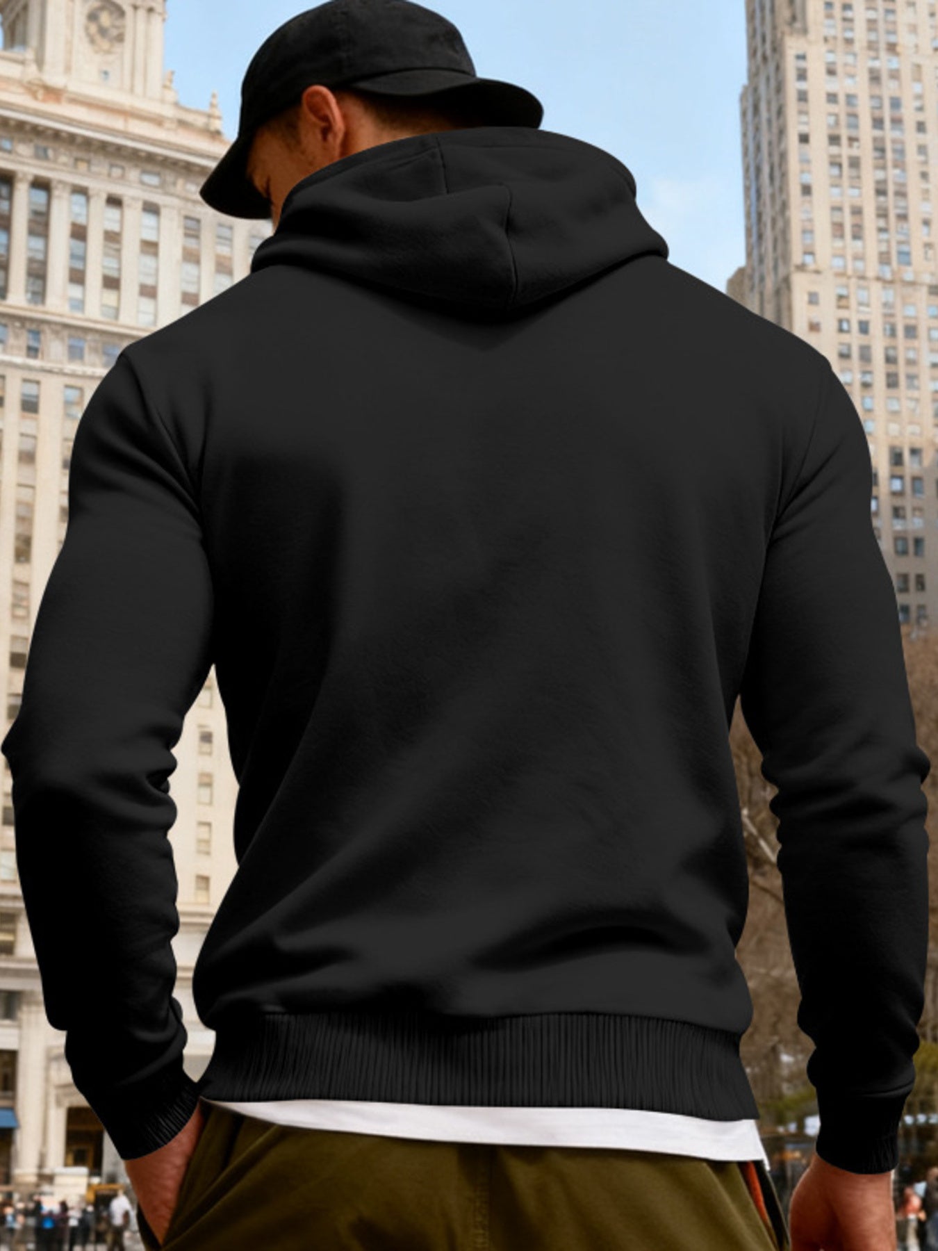 95%cotton, 5%spandex Care instructions: Machine wash cold pullover hoodie in Light Gray with regular silhouette