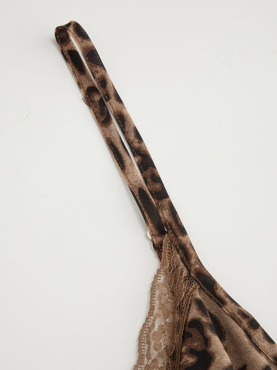 Leopard Print camisole with waist-length and pullover