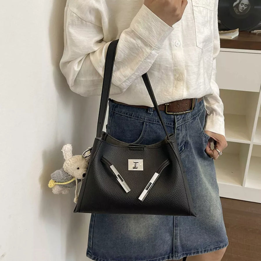 Lock Detail Crossbody Bag option 6