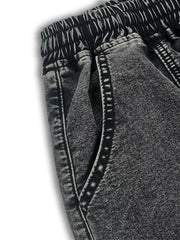 wide-leg jeans featuring floral in Black Gray with 95%cotton, 5%spandex Care instructions: Machine wash cold texture