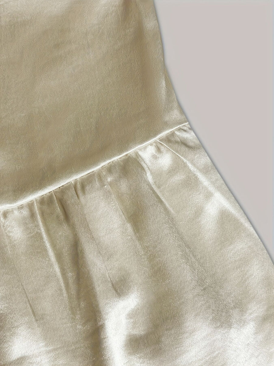ivory shirt dress with bishop sleeves and bishop sleeve