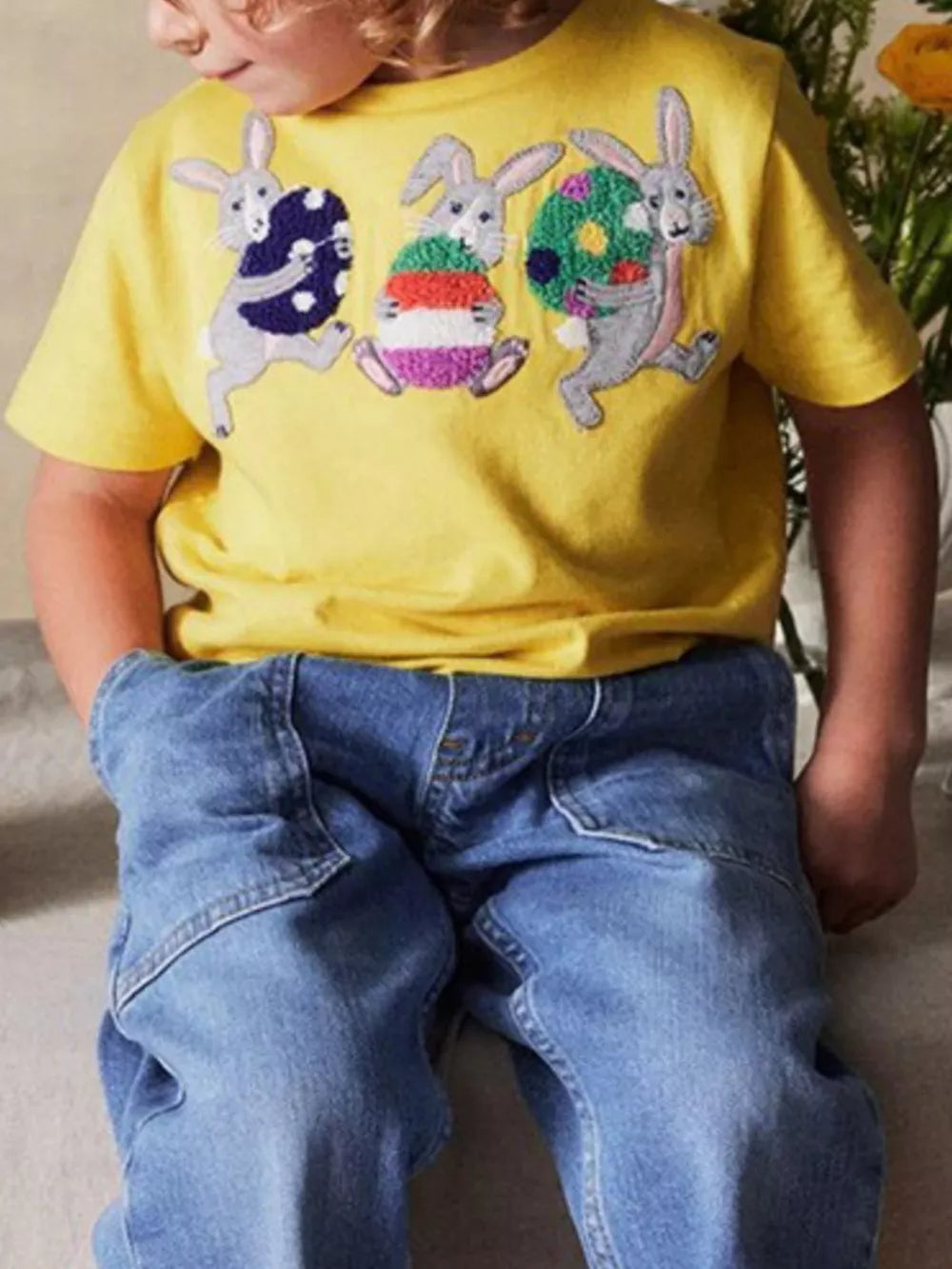 Vonili embroidered bunny toddler t-shirt delight
