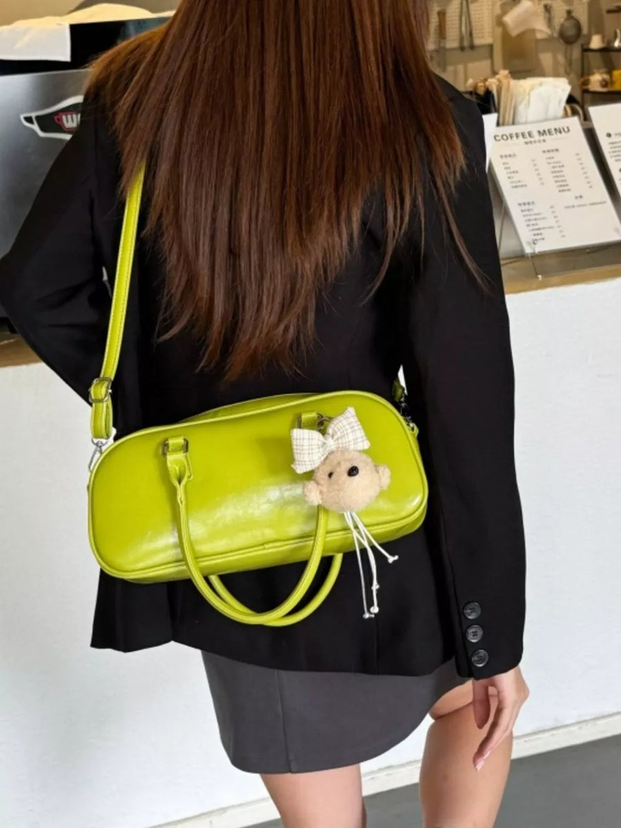 crossbody bag in Green with adjustable strap and small