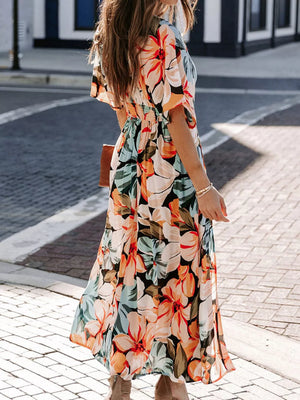 100% polyester Care instructions: Machine wash cold maxi dress in off-white with A-line silhouette