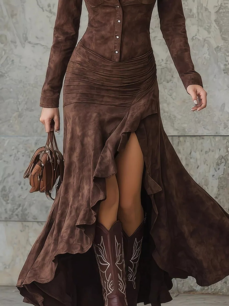 100% polyester Care instructions: Machine wash cold shirt dress in Army Green with A-line silhouette