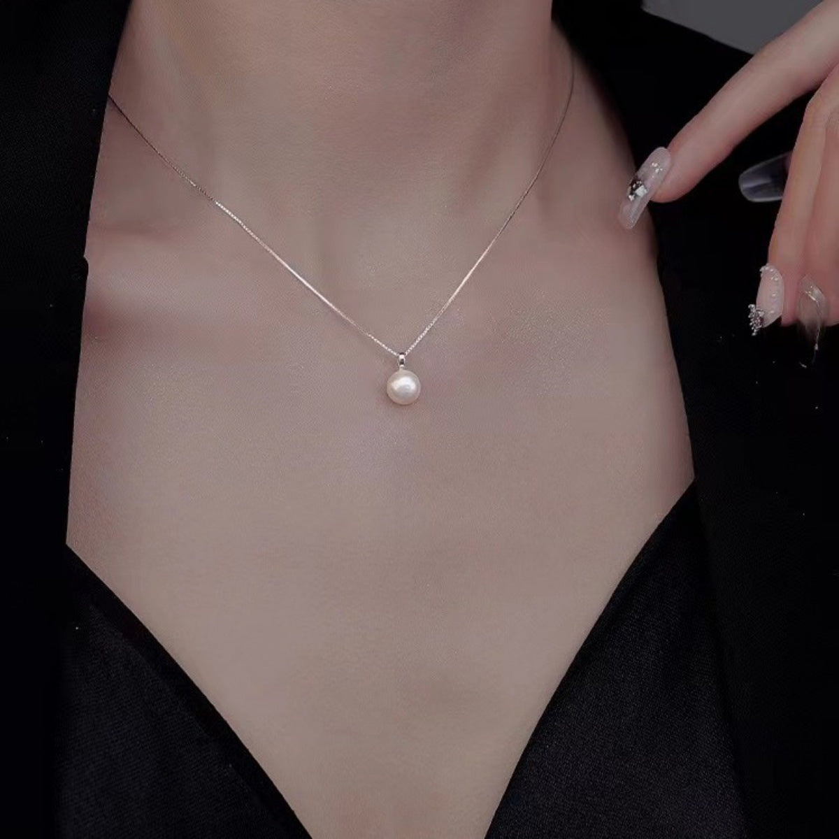 Freshwater Pearl,925 sterling silver Care instructions: Avoid wearing during exe necklace in white with regular silhouette