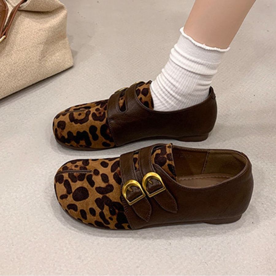 Camel slip-on shoes