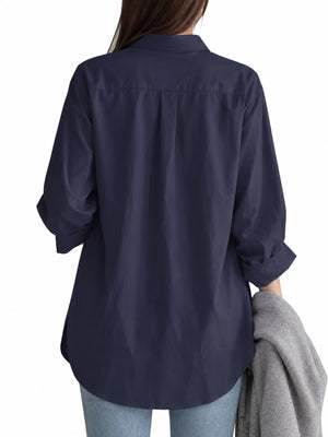 Navy Blue button-down shirt