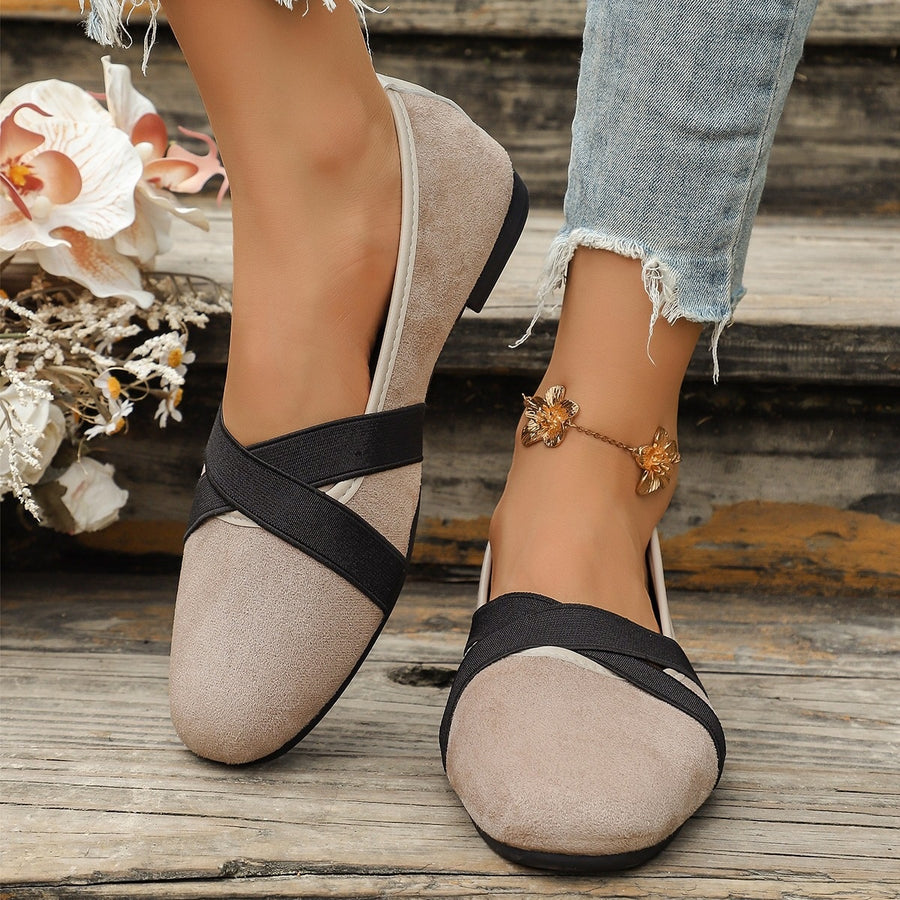 Beige loafers