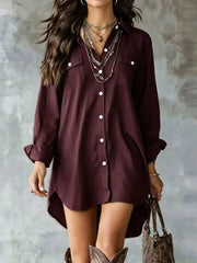 ivory shirt dress