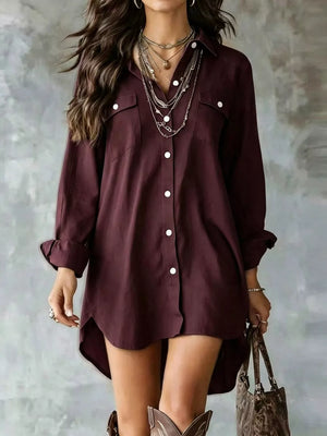 ivory shirt dress