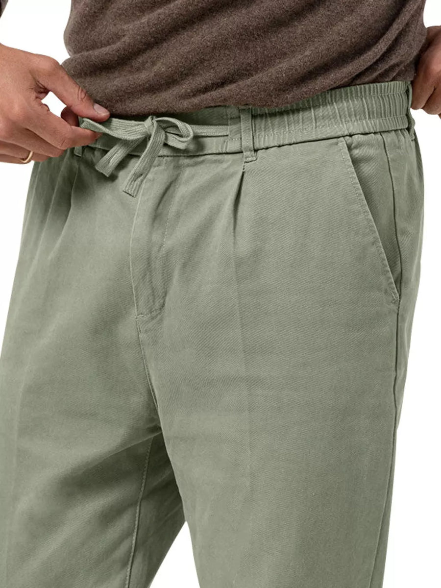 Men's Casual Drawstring Pants Plus Size in Deep Teal, view 14