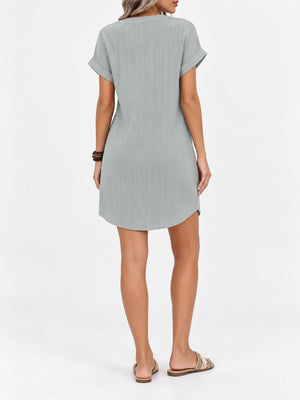 White midi dress