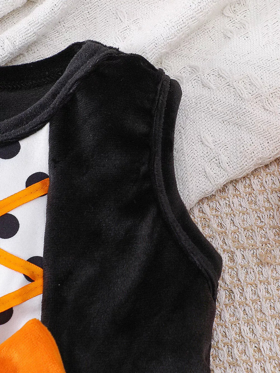 artsy dress in orange with round neck