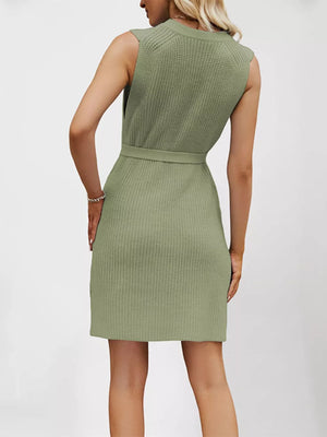 Grey mini dress with mini and pullover