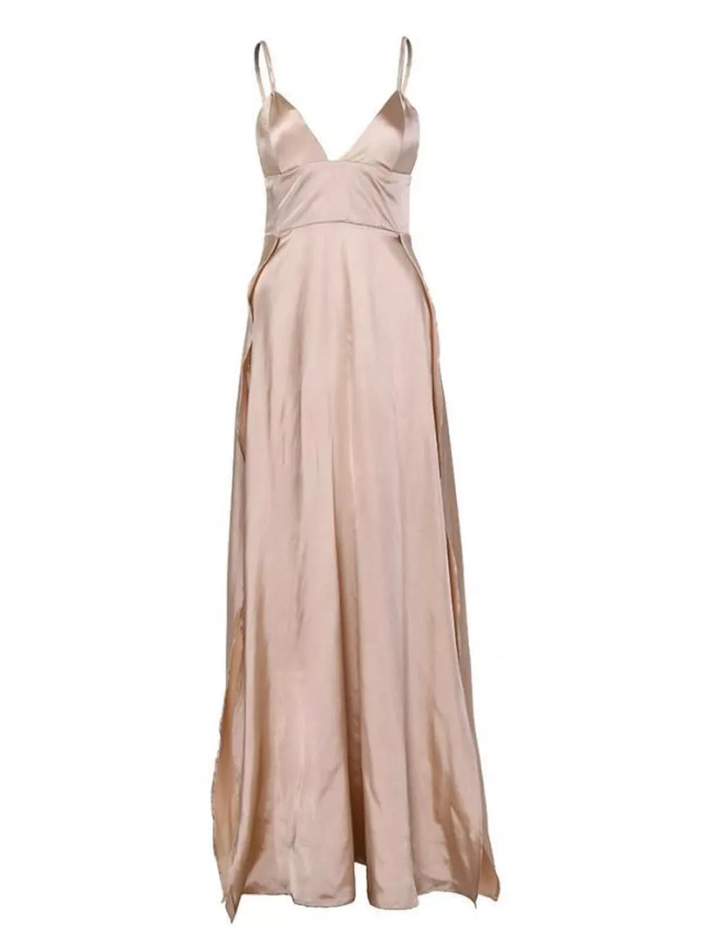 100% polyester Care instructions: Machine wash cold maxi dress in Pinkish with A-line silhouette