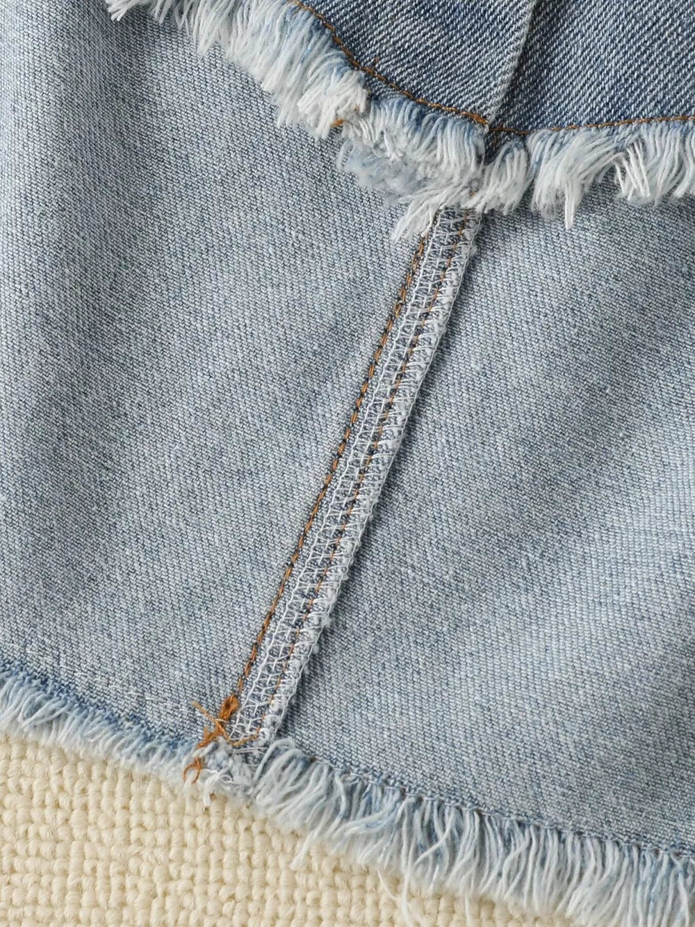Children's Smocked Top And Denim Skirt Set option 7