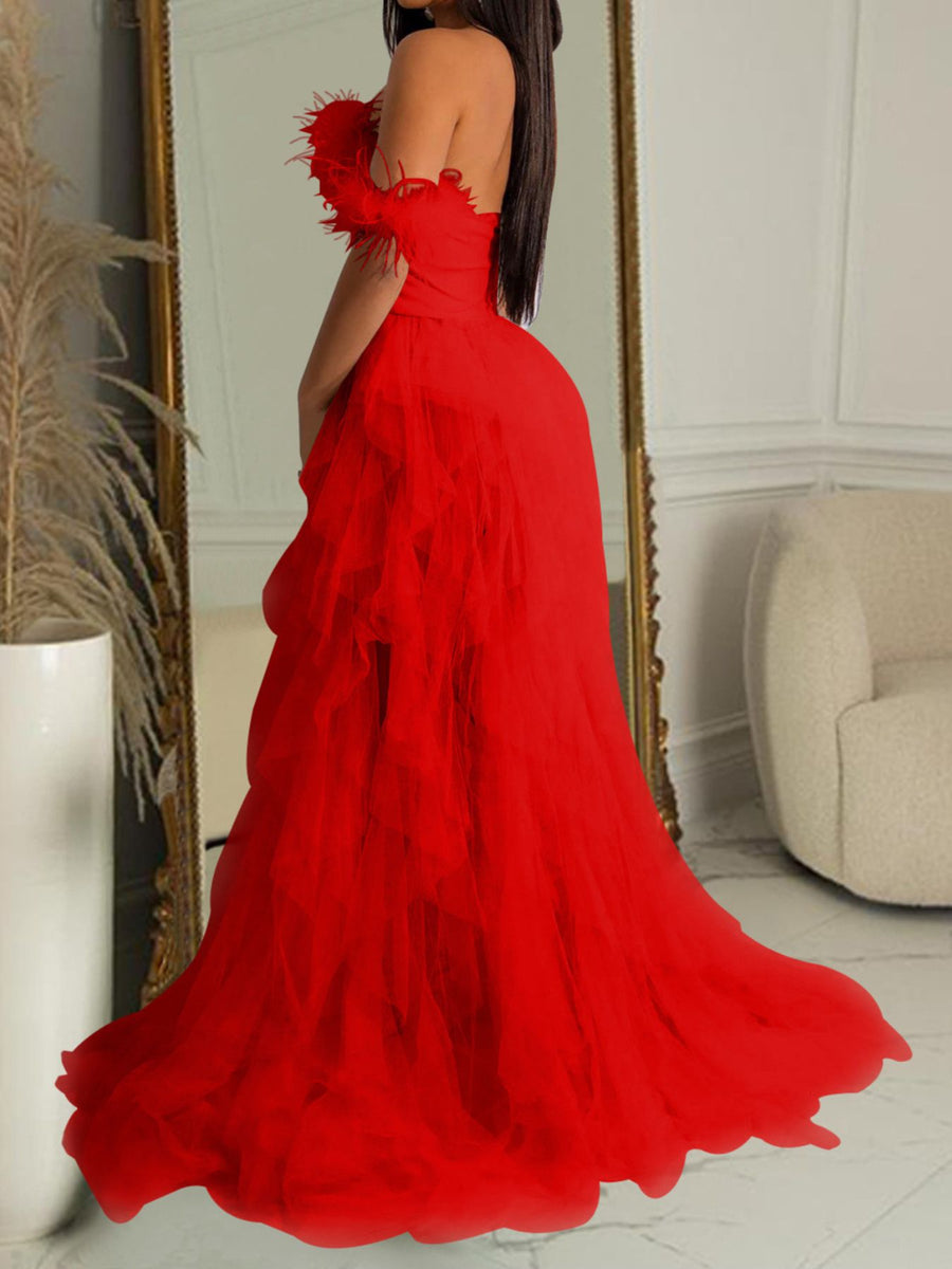 100% polyester Care instructions: Machine wash cold formal gown in Black with A-line silhouette