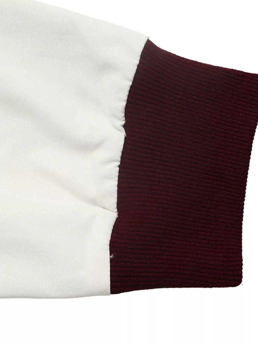 Contrast Trim Zip Up Jacket option 10