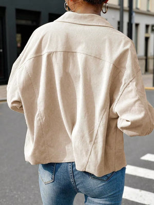 100% polyester Care instructions: Machine wash cold shacket in Light Green with relaxed silhouette