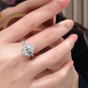 glam ring in clear with null
