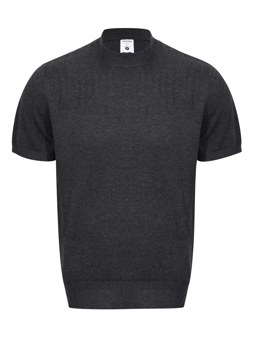 Khaki Men's Mock Neck Short Sleeve Knit Top