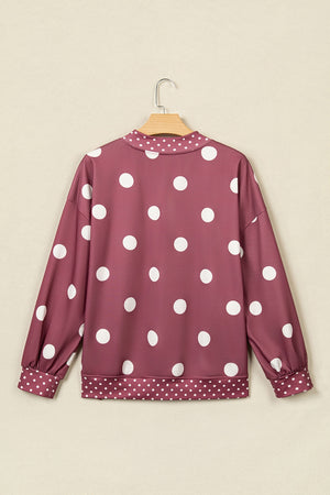 100% polyester Care instructions: Machine wash cold sweatshirt in Cerise with oversized silhouette