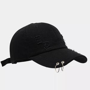 Black cap with N/A and adjustable