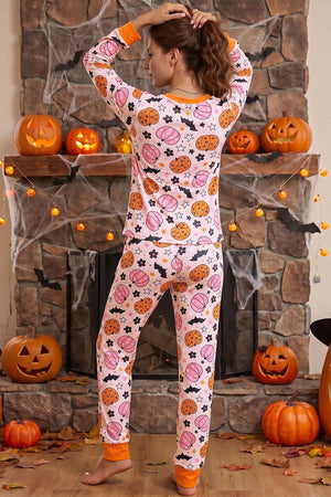 95% polyester, 5% elastane Care instructions: Machine wash cold pajama set in dark pink with relaxed silhouette